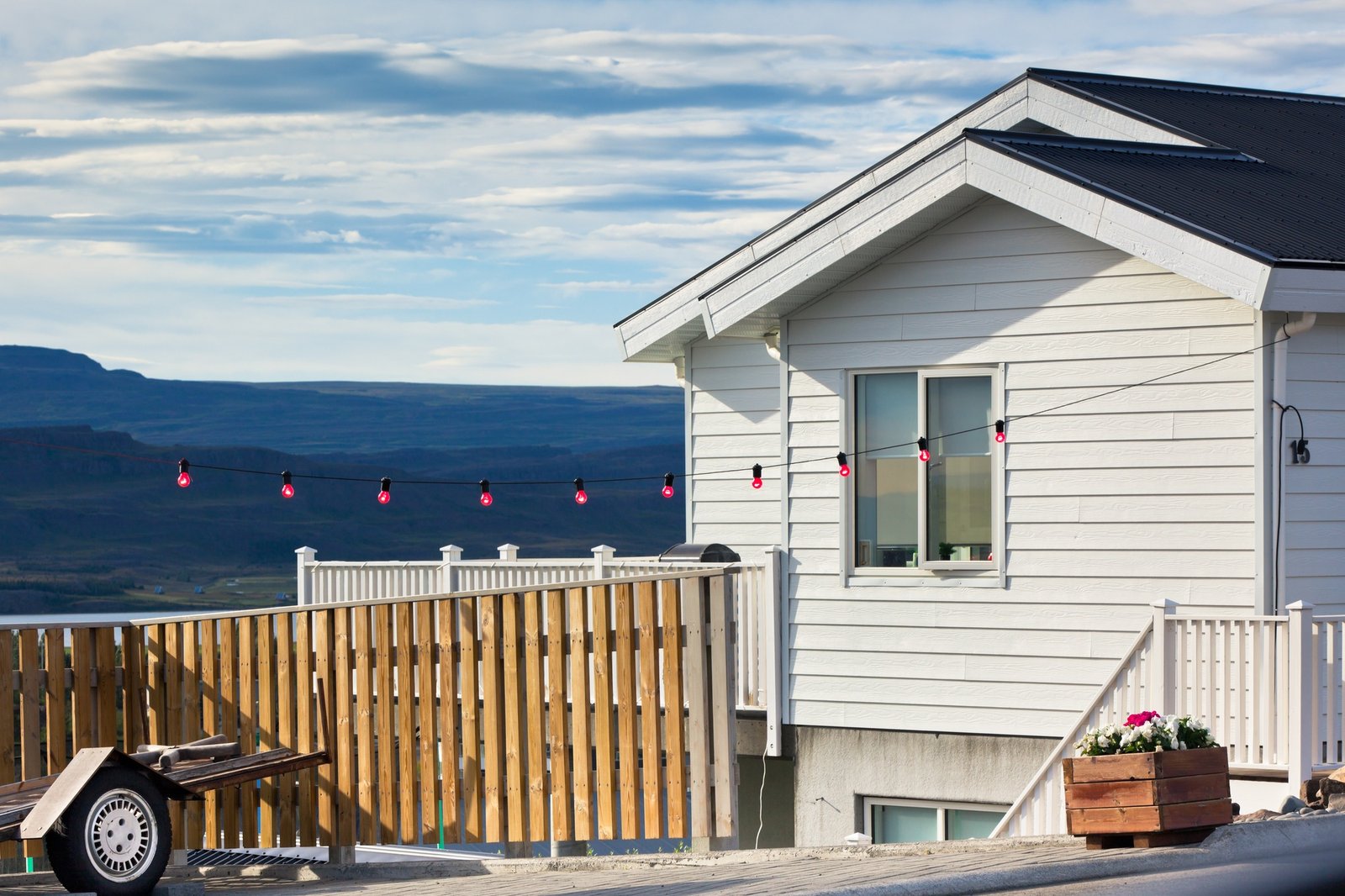 White Siding Icelandic House